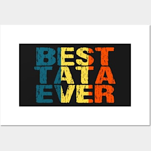 Romanian Best Tata Ever Dad Father Romania Flag Posters and Art